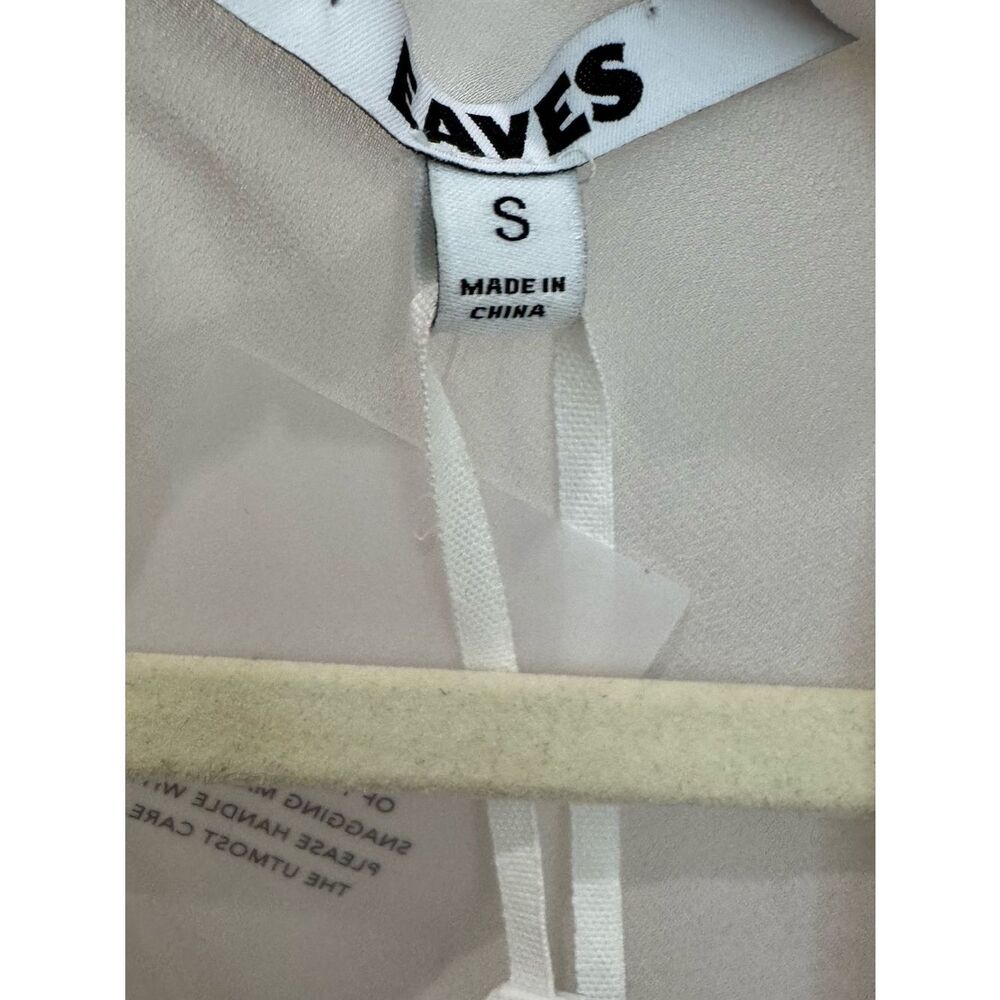 NWT EAVES Via Scarf Blouse in Ivory - Picture 14 of 14